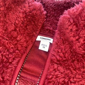 SONOMA fleece pullover jacket